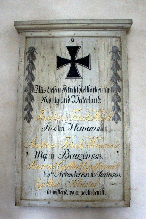 Kirchentafel in Saaringen